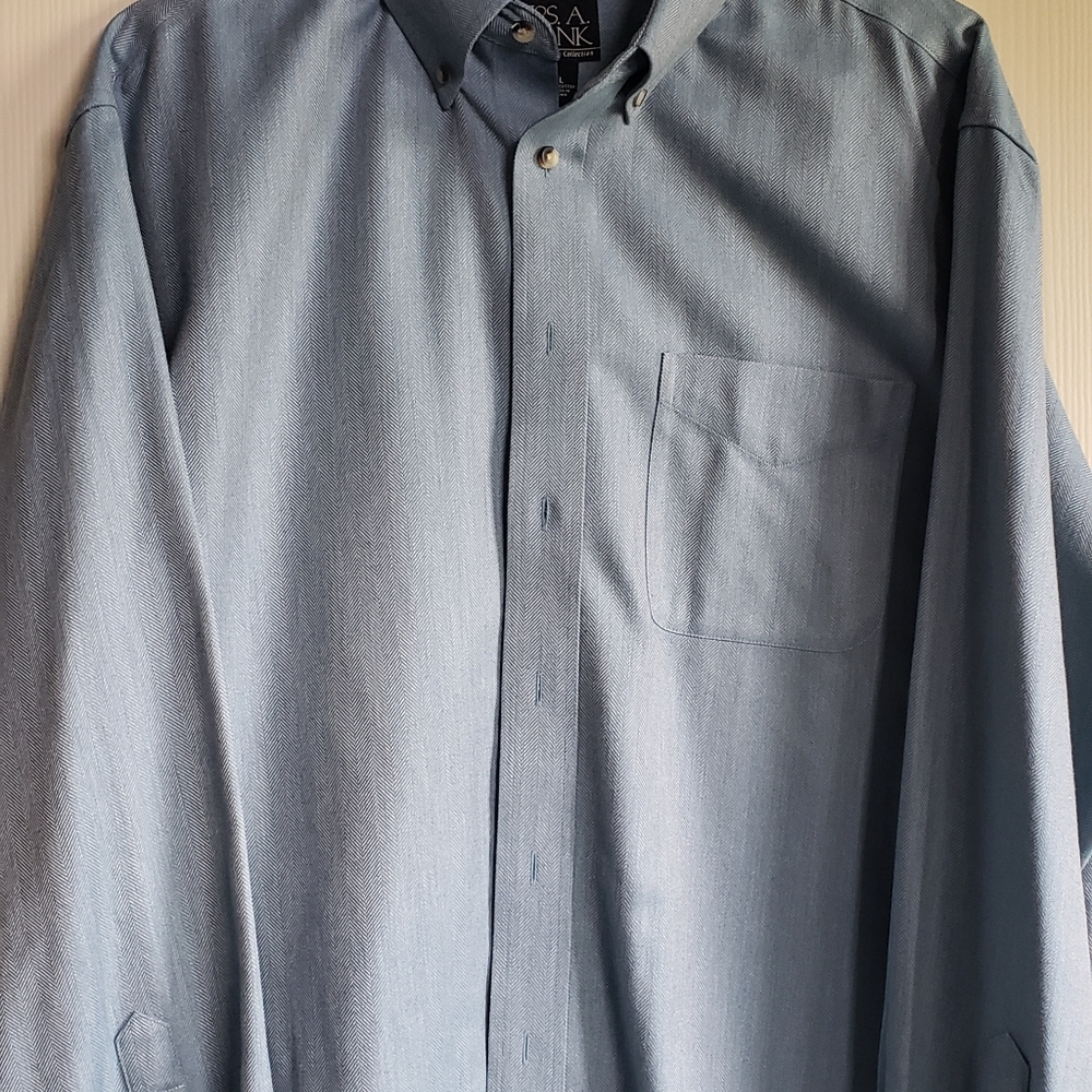 Men's herringbone button down